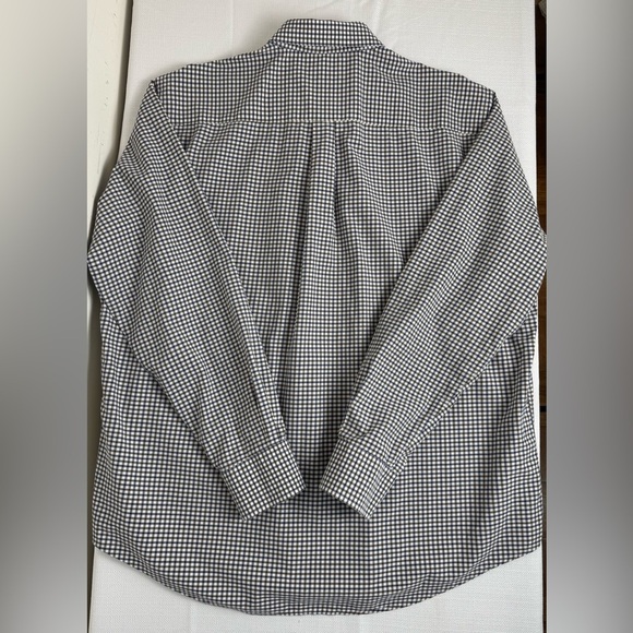 Peter Millar Brown, Blue & White Checkered Plaid Button Up Shirt Men’s XL - Picture 14 of 14